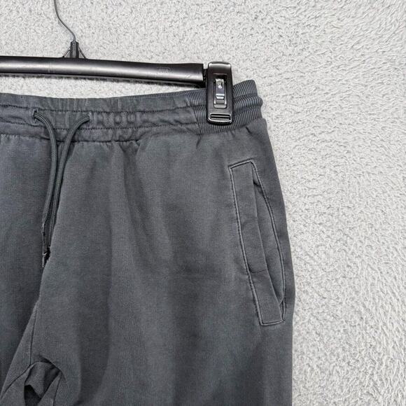 Gymshark Sweatpants Men's Small Black Cuffed Jogger Spellout Gym Faded Workout - Picture 2 of 12